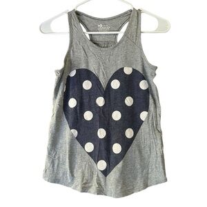 🦩5/$30🦩Old Navy Girls Polkadot Heart Racerback Tank